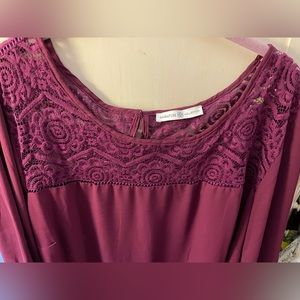 Wine Blouse
